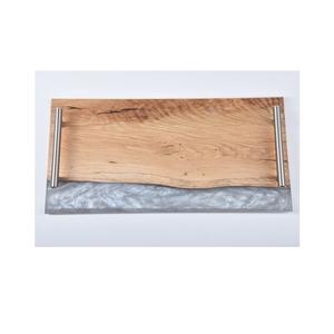 Bandeja de madera y resina de Acacia Natural para servicio de frutas, hecha a mano, alta calidad, precio barato, gran oferta - Product Image 6