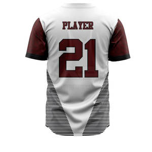 Uniforme de Béisbol Personalizado con Logotipo, de Alta Calidad, 100% Poliéster, Ligero, Transpirable, Cuello en V, Unisex, Precio - Product Image 4