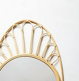 Espejo de pared de ratán para la decoración del hogar en forma de flor nuevo diseño hecho a mano espejos naturales hechos en Vietnam - Product Image 3