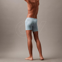 Vente en gros de sous-vêtements pour hommes grandes tailles, logo personnalisé, impression sérigraphique, mélange polyester/coton, respirant, boxers classiques OEM