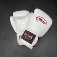 Guantes de Kick Boxing Profesionales TWINS de Alta Calidad, Personalizables, con Acolchado Grueso de 4 Capas, Transpirables, de Cuero Genuino, Dedos Completos