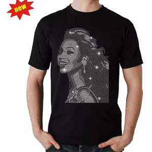 การถ่ายโอนด้วยพลอยเทียมแบบประกายสีสดใสการออกแบบพลอยเทียมแบบกำหนดเองสำหรับเสื้อ - Product Image 3