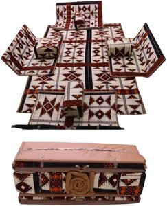 Portable Foldable <b>Floor</b> <b>Seating</b> <b>Cushion</b> Set with Back Support for Meditation, Camping, Picnic and Home Use - Product Image 3