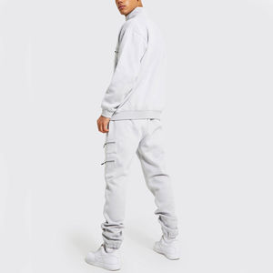 Nueva venta al por mayor diseñe su propio chándal deportivo hecho profesional moda de invierno cremallera barato nuevo chándal de hombre al por mayor - Product Image 2