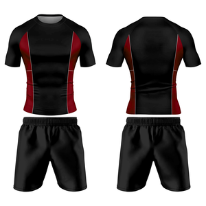 Nouveau Rashguard + short personnalisé pour hommes pour MMA Fight Wear pour Jiu Jitsu et Grappling Rash Guard Sets - Product Image 1