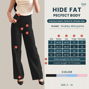 กางเกงเอวสูงของผู้หญิงพรีเมี่ยมเอวสูงระบายอากาศได้ดีแห้งเร็วสไตล์ลำลองผ้านุ่มหรูหรา - Product Image 6