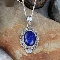 Nouveaux charms en laiton plaqué argent 925 avec pierre précieuse lapis-lazuli, design tendance, style bohème pour enfants et femmes, cadeau de bijoux