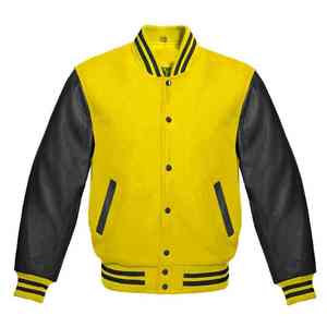 Veste universitaire de baseball en polaire pour homme, col montant, motif lettres, haute qualité, nouveau design, automne - Product Image 1