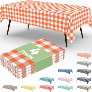 Nappes à carreaux en plastique jetables de qualité supérieure avec couvertures en PVC BOPP Impression d'emballage décoratif pour usage domestique en gros - Product Image 3