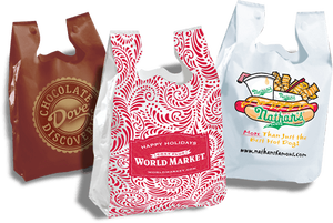 T-shirt pas cher sac en plastique supermarché sacs de transport en gros sacs à provisions en plastique - Product Image 2