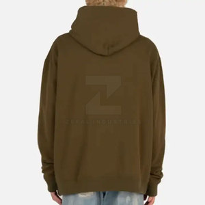 Sweats à capuche brodés personnalisés 100% coton Pull à capuche Vêtements pour hommes Écologique et respirant Décontracté Hiver - Product Image 2