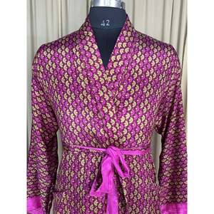 Silky Soft Men's <b>Kimono</b> Robe Elegant Vintage House Dress Belt Timeless Comfy for Lounge <b>Beach</b> Wear Sustainable Classic Gift Idea - Product Image 2