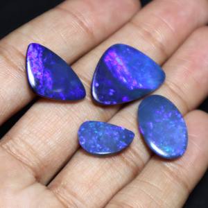 Cabujón de doblete de ópalo australiano Natural de 40 quilates, joyería de ópalo blanco de fuego múltiple, piedra preciosa suelta para manualidades - Product Image 5