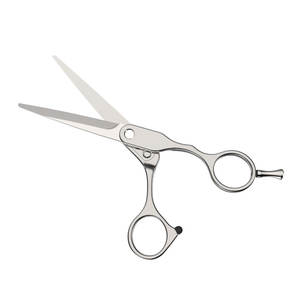 Ciseaux de coiffure professionnels 2 pièces JP, droitiers, à manche décalé, en alliage d'aluminium doré, acier inoxydable tranchant - Product Image 3