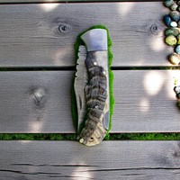 Couteau à lame fixe de survie en acier damas-Couteaux de randonnée et de pêche assortis pour camping en plein air avec manche en os de bois