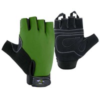 Gants de sport en cuir véritable respirants et antidérapants à demi-doigts avec support de poignet et protection de la paume – Qualité supérieure, légers, fermeture auto-agrippante