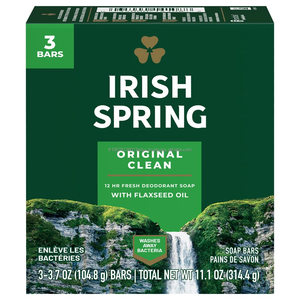 Savon déodorant transparent artisanal Irish Spring pas cher 113g hydratant à la vitamine E pour tous types de peau - Product Image 4