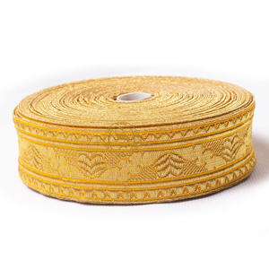 High Quality OEM Uniforms Gold Wire Ribbon Lace Braid Simple Fancy Ceremonial Use Uniform Gallon Lace Bullion Wire - Product Image 1