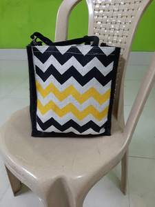 <b>Linen</b> Printed Jute <b>Bags</b> Large Size Handmade Sacks Rectangle Shape With Handles Shopping Gifts Wedding Parties Elegant <b>Bags</b> - Product Image 3