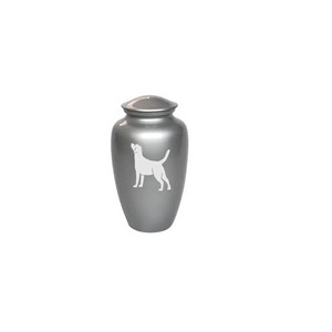 Urnes de crémation pour animaux de compagnie en aluminium les plus tendances Style Art déco Cendres métalliques Souvenir Vase de table fabriqué à la main Capacité personnalisée - Product Image 4