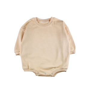 Wholesale Baby Knit Romper 100% Organic Cotton Eco-Friendly Infant Clothing with Snap Button Closure OEM Manufacturer - Product Image 1