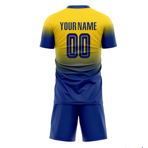Tenues de football personnalisées pour équipes, ensemble complet, maillots de football à manches courtes, 6XL, 100% polyester, OEM, fournisseur en gros, fabricant - Product Image 2