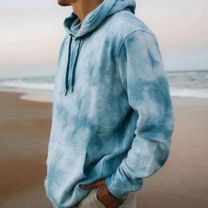 Sweat à capuche tie-dye OEM 2026, impression numérique personnalisée, sweat à capuche en molleton de qualité supérieure, 100% coton, streetwear, hiver, homme - Product Image 4