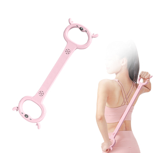 Portable Elastic Exercise <strong>Bands</strong> in Figure 8 Design for <strong>Arm</strong> Shoulder Back Leg Stretching - Product Image 2
