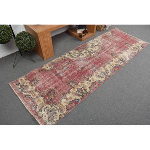 Vintage 9x12 rojo beige estilo Kilim alfombra turca gran área de lana 10mm de espesor para entrada 29x8ft rectángulo patrón de retazos - Product Image 2