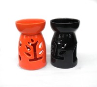 Diffuseur d'huiles essentielles en céramique, design champêtre français, pour Noël, vente en gros, prix abordable, avec bougie chauffe-plat