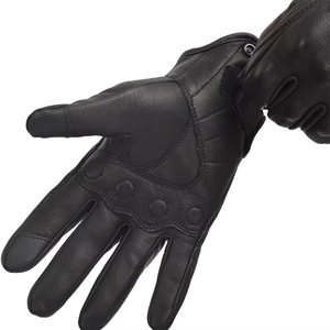 ถุงมือมอเตอร์ไซด์แบบเต็มนิ้วหนังแกะแท้คุณภาพพรีเมี่ยมหน้าจอสัมผัสคุณสมบัติกันลื่นกลางแจ้งสำหรับฤดูหนาว - Product Image 2