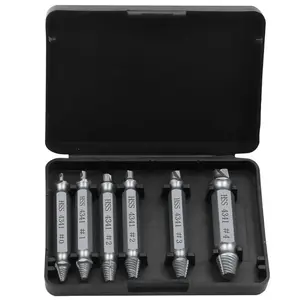 6 Stuks Titanium Beschadigde Schroef Extractor Boor Set - Easy Out Bout Remover Met Hss4341 Dubbel Einde Ontwerp