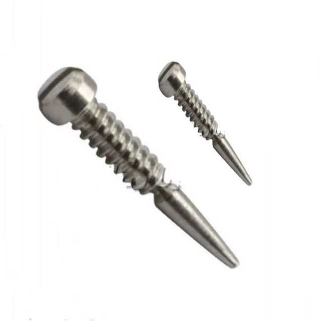 OEM Stainless Steel Glasses Spring Hinge Screws - Precision Pointed Self-Tapping Fasteners for Eyeglass Frame Repair