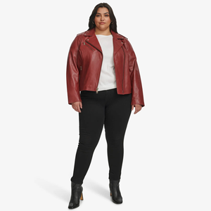 เสื้อแจ็คเก็ตหนังผู้ชายสไตล์ไบค์เกอร์แบบซิป คุณภาพสูง ผลิตจากหนัง PU แฟชั่นสำหรับขี่มอเตอร์ไซค์ รับผลิตแบบ OEM ODM แบรนด์ส่วนตัว โรงงานผู้ผลิต - Product Image 5