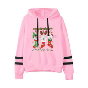Jersey con capucha para mujer hecho a medida OEM, sudadera de punto sólido con estampado de animales, logotipo, sublimación, estilo informal para invierno - Product Image 1