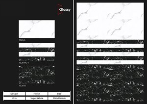 Azulejo de pared Exterior de 300x600mm mate 600X300 ceniza esmaltada al aire libre porcelana flor pared y suelo azulejo y azulejo de porcelana - Product Image 3