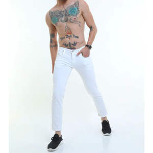 Pantalones Deportivos Holgados para Hombre, Nuevos, de Alta Calidad, Personalizados, de Colores Sólidos, Rectos, Impermeables, de Mezclilla, Lavados, con Logotipo Estampado, para Otoño y Verano - Product Image 2