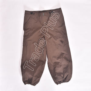 Pantalon de neige marron pour extérieur imperméable avec boucles de ceinture de conception de cargaison de ski chaudes poches zippées et chevilles élastiques - Product Image 1