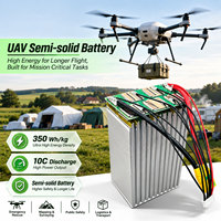 Batterie au lithium polymère semi-solide à décharge élevée 5C 3.7V 72Ah/60Ah/16Ah/25Ah/33Ah/39Ah/47Ah 400Wh/kg pour drone agricole