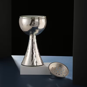 Traditional Islamic Brass Golden Bakhoor & Oud <b>Burner</b> Luxury <b>Incense</b> <b>Holder</b> for Ramadan and Home Fragrance - Product Image 2