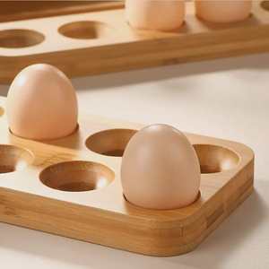 เคาน์เตอร์ไม้ใส่ไข่ตกเเต่งไข่ของขวัญขึ้นบ้านใหม่สำหรับตกแต่งที่เก็บของในครัว - Product Image 5
