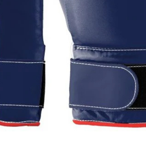 Guantes de Boxeo Profesionales de Cuero Rojo Marino con Velcro en la Muñeca, Guantes de Entrenamiento y Sparring para Hombres y Mujeres - Product Image 5