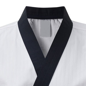 Uniforme de Taekwondo sur mesure à vendre / Uniforme de Taekwondo à col en V, prix le plus bas, vêtements de compétition d'arts martiaux - Product Image 5