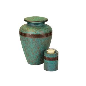 Urne funéraire en métal personnalisée de style occidental, neuve et de qualité supérieure, pour les cendres humaines, urne funéraire pour adultes - Product Image 1