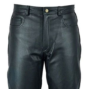 Pantalones de Cuero Estilo Urbano para Hombre, Fabricación en Fábrica, Venta Caliente, 100% Cuero, Alta Calidad, Ecológicos e Impermeables - Product Image 5
