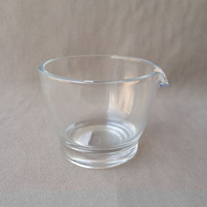 Mortero y Maja de Vidrio Borosilicato Transparente, 240 ml, Ecológico, Fabricación Industrial, para Laboratorio y Uso Doméstico - Product Image 1