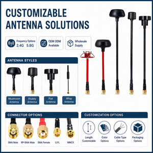 Antena de Video FPV Omnidireccional de Alta Ganancia de 5.8G, Antena Interna Duradera para Drones de Carreras RC y Quadcopters - Product Image 5