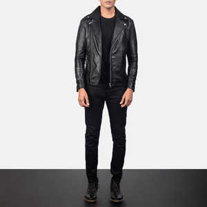 Veste pour homme en cuir véritable, vêtements d'hiver chauds, coupe ajustée, vêtements d'extérieur élégants et durables, fournisseur en gros - Product Image 6