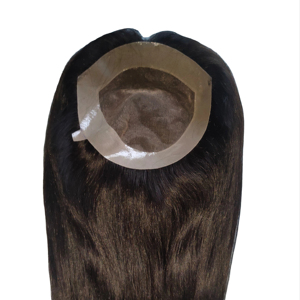 Topper de cheveux Remy Style Body Wave pour femmes avec Mono Base Technique Grade Taz Bangladrsh Indian Hair Topper - Product Image 1