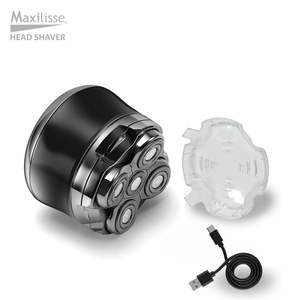 Afeitadora Eléctrica Recargable para Hombre, Cabezales Rotatorios Flotantes, Cuchillas de Acero Inoxidable, Lavable, Mini Afeitadora Eléctrica de Repuesto - Product Image 3